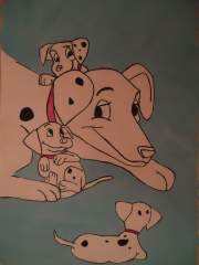 101 Dalmatians (gouache)