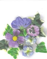 artificial flower collage