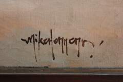 Mike Herrera's signature in his creation, "Binondo Church"