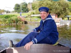 Plavcík prazského prívozu Praha-Podbaba