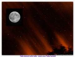 srpnové nebe v Praze