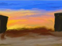 fog against the cloud