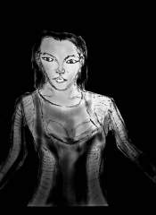 futuristic beauty bw