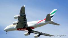 Emirates A380 airplane