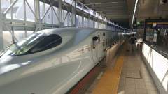 Super Train!! N-700 Shinkansen "Bullet Train" at Hakata Station