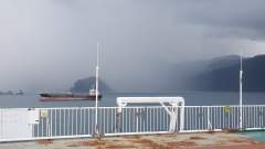 Heavy tropical downpour at Padang