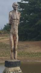 Hogmoor Inclosure Statue - The man in the pond