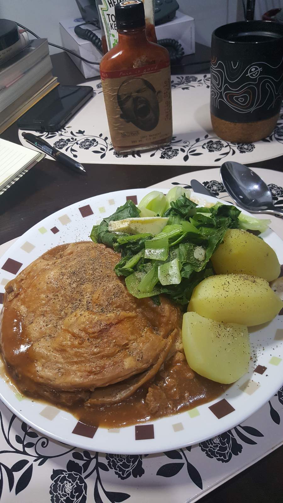 Frey Bentos chicken pie for dinner!