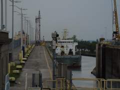 OSLO BULK 3 entering Lock 7 on the Welland Canal