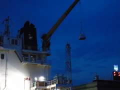 CSL WELLAND taking on stores in Lock 7 of the Welland canal