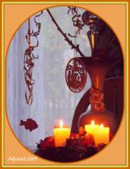 Candles at Christmas