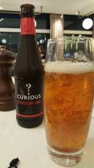 A glass of Curious? session IPA at BKK