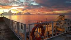 South Sumatera, Indonesia Sunset - CS Limin Venture on IKK Padang-Mentawi cable installation