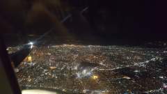 Manila from the air on Christmas Eve