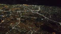 Aerial view of Manila on Christmas Eve, 2019