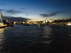 Sunset over the River Thames at London
