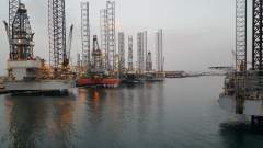 Energy Enticer and some other drilling rigs in Hamriyah Port