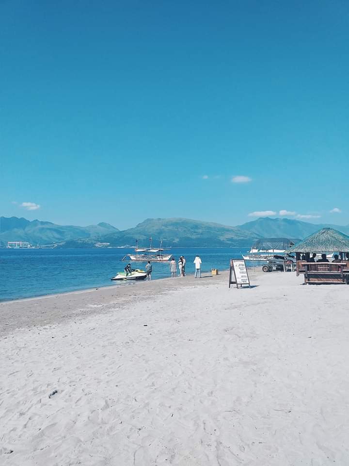 White sandy beach at Blue Rock resort in Subic Bay