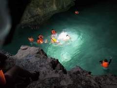 Cave diving