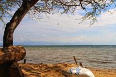 Sandy beach at Manuel Uy Resort in Batangas, Philippines