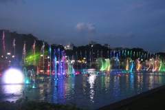 Rizal Park, Manila - Colorful Fountain at Night