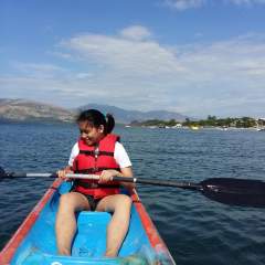 Kayak boat ride