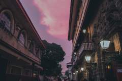 Pink Skies over the old walled city of Intramuros, Manila