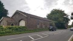 Axbridge Station Engine Shed from the A371 Axbridge By-pass