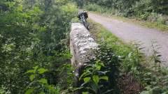 Old bridge on the Strawberry Line trail near Cheddar Reservoir