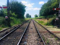 Ropley looking towards Alresford at track level