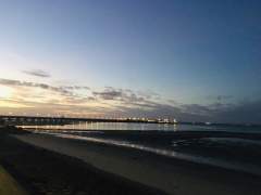 Ryde Pier at Dusk.