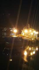 Chemical Tanker at Night