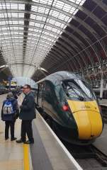A Gleaming GWR Express Train at London Padington Station