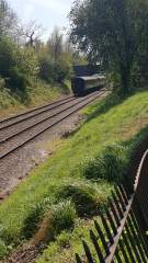 View of the lines - the Great Central Railway about a mile South of Loughborough