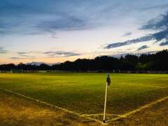 Corner Flag at Sunset