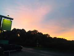 Sunset at the Badgers Pub in West Sussex