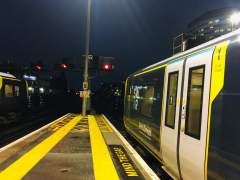 Waiting for the “Road” at London Waterloo.