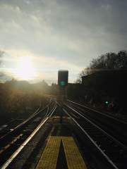 Low Sun at Aldershot Station