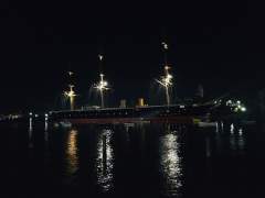 HMS Warrior by Night.