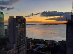 Artificial island under construction in Manila Bay